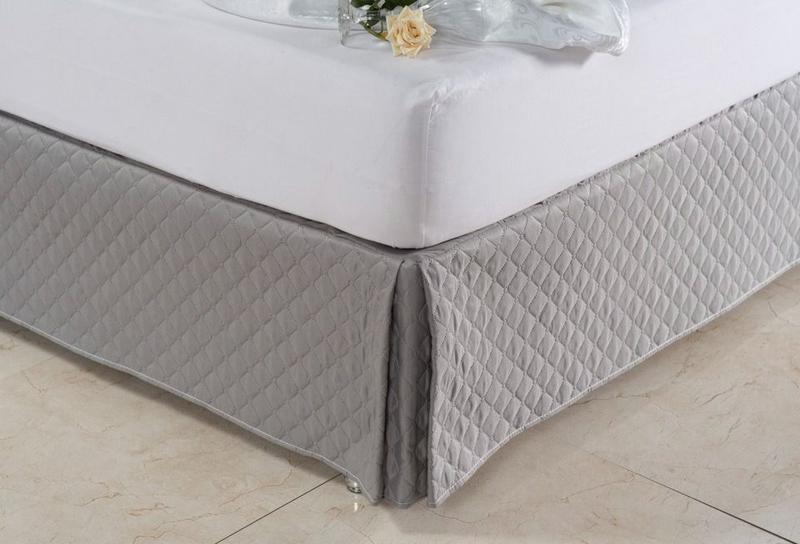 Saia box ultrassonica casal padrão- cinza Menor preço em Saia box ultrassonica casal padrão- cinza