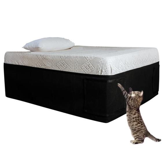 Imagem de Saia Cama Box Arranhador Para Gatos E Protetor