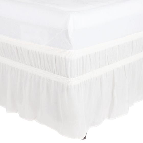 Imagem de Saia Cama Box Solteiro Microfibra Elástico Duplo
