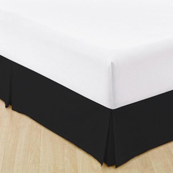 Saia Cama Box Viúva/ Solteirão Preta Admirare Menor preço em Saia Cama Box Viúva/ Solteirão Preta Admirare