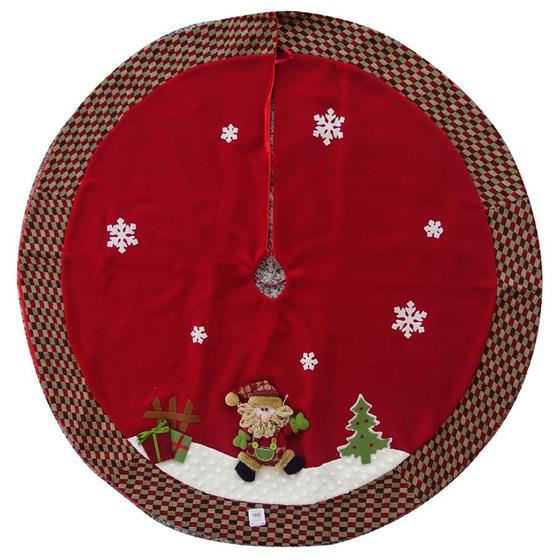 Imagem de Saia de arvore com papai noel 120cm - niazitex