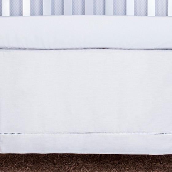 Imagem de Saia de Berço com Ponto Palito Branco