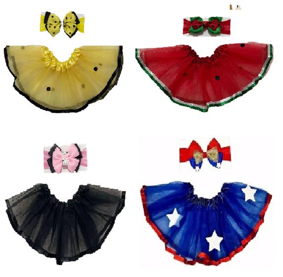 Imagem de Saia de Tule + Laço Varios Temas