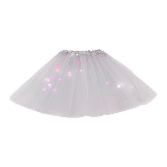 Imagem de Saia De Tule Tutu Adulto e Infantil C/ Led Colorido 40cm