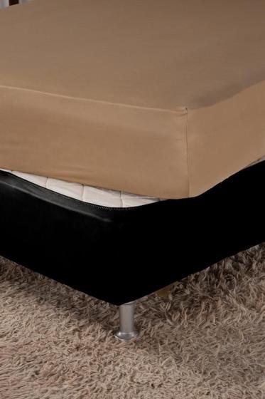 Imagem de Saia Elástica Fit Cama Box Casal Padrão Elastano - Preto