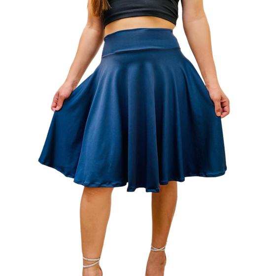 Saia Gode Midi Rodada Social Moda Evangélica Congresso vivi - Main Image