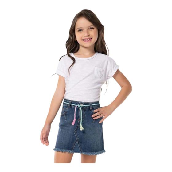 Imagem de Saia Jeans Infantil Feminina Mania Kids 6016