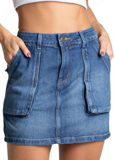 Imagem de Saia Jeans Sawary - 276246 Azul