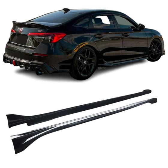 Imagem de Saia Lateral Mugen Spoiler Honda Civic G11 Black Piano 2024