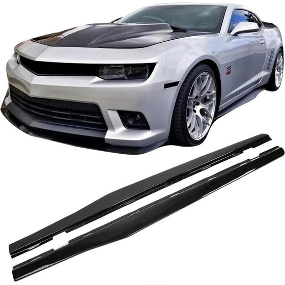 Imagem de Saia Lateral Spoiler Chevrolet Camaro Zl1 Black Piano 5 Th