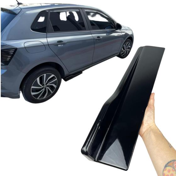 Imagem de Saia Lateral Universal Spoiler Ajustável Black Piano Audi Rs