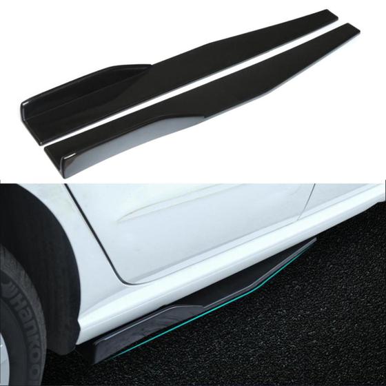 Imagem de Saia Lateral Universal Spoiler Regulável Preto Metálico VW M