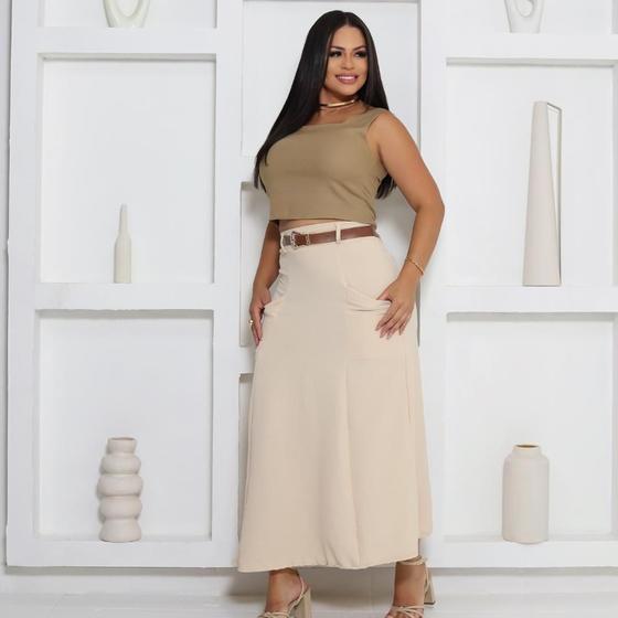 Imagem de Saia Longa Luana  Elegância Cristã com Estilo