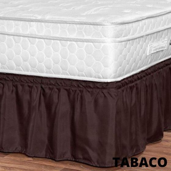 Imagem de Saia Para Box Cama King Casal com Elástico Ajustável