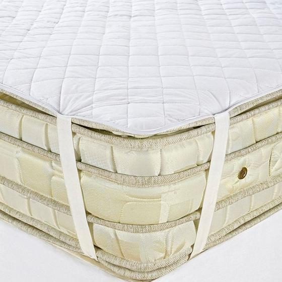 Imagem de Saia Para Cama Box Solteiro 100% Algodão Branco