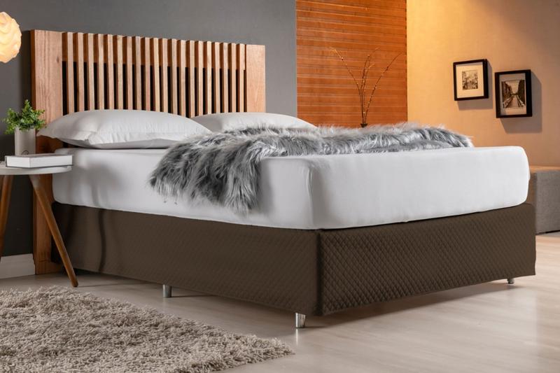 Saia Para Proteção Do Box Ultrassônico Matelado Pra Cama Queen Cinza Menor preço em Saia Para Proteção Do Box Ultrassônico Matelado Pra Cama Queen Cinza