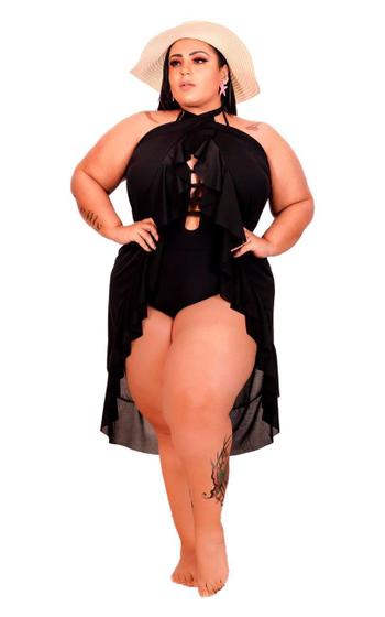 Imagem de Saia Pareô Plus Size Saída de Praia Amarrar Envelope Canga