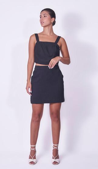 Imagem de Saia Pitty  Studio Básico  Mini saia com bolsos.