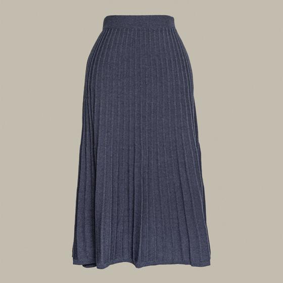 Imagem de Saia Plissada Midi Tricot Feminina