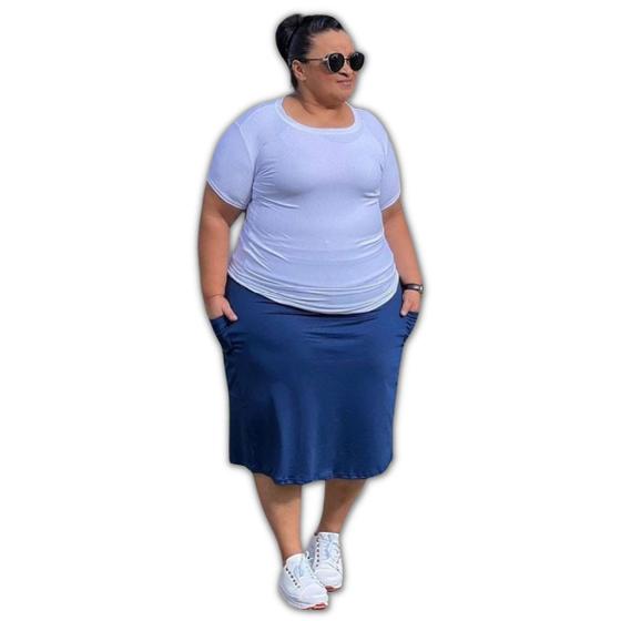 Imagem de Saia short midi fitness moda evangélica 