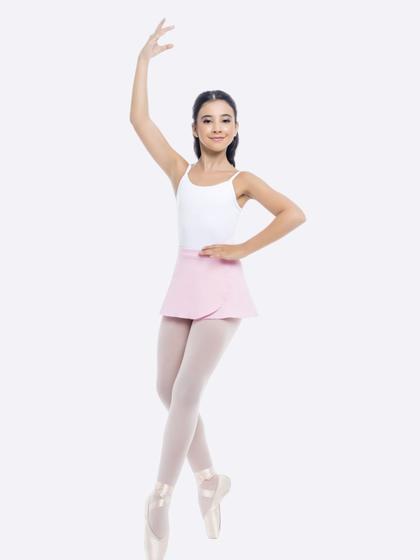 Imagem de Saia transpassada infantil rosa só dança