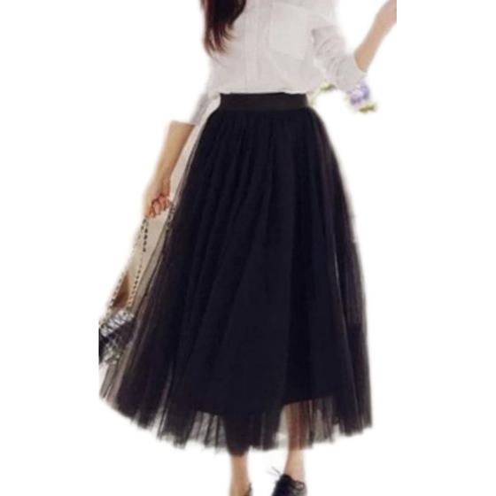 Saia tule longa feminina moda fashion Menor preço em Saia tule longa feminina moda fashion