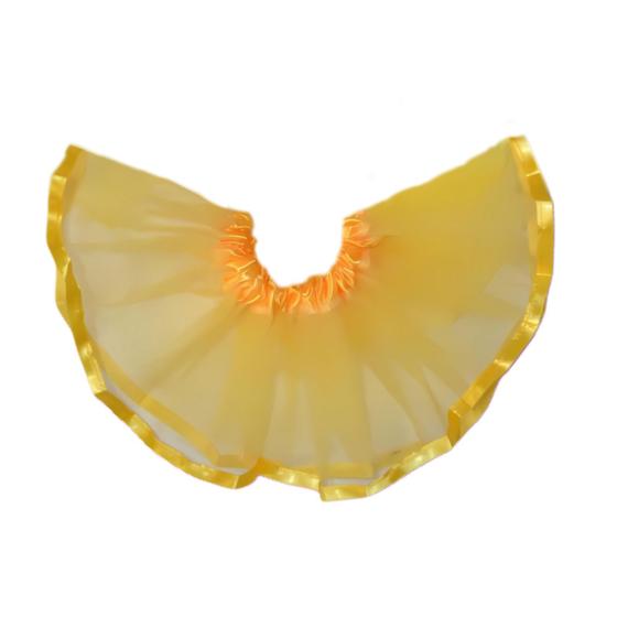 Imagem de Saia Tutu Tule Bebê  0 A12 meses Com Cetim Nas Pontas Festas Fantasias Aniversário Halloween Carnaval