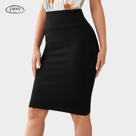 Imagem de Saias Evangelicas Moda Feminina Plus Size Secretaria Midi