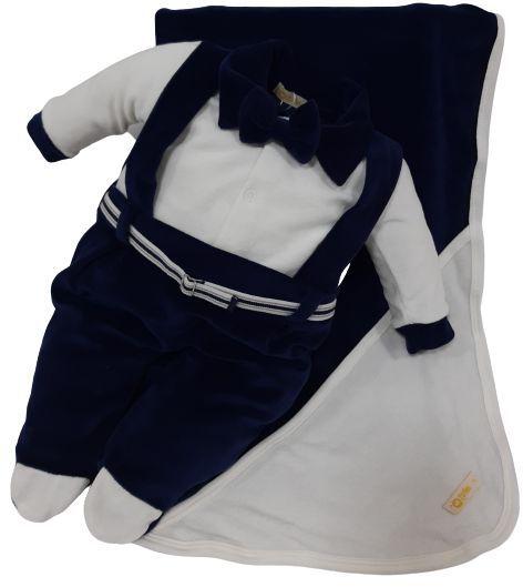 Saida de Maternidade Plush Bebe Menino Gravata Zafielo 2031 Imagem de Saida de Maternidade Plush Bebe Menino Gravata Zafielo 2031