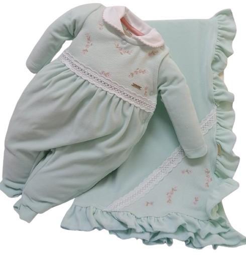 Imagem de Saída Maternidade Plush Bebê Menina Inverno Paraiso Rf 14578