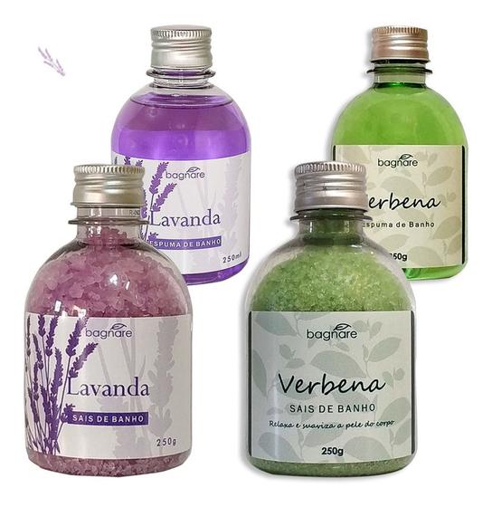 Imagem de Sais Para Banho E Espuma Para Banheira Lavanda E Verbena