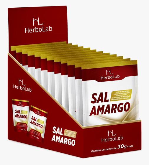 Imagem de Sal amargo 30g - 12 sache herbolab