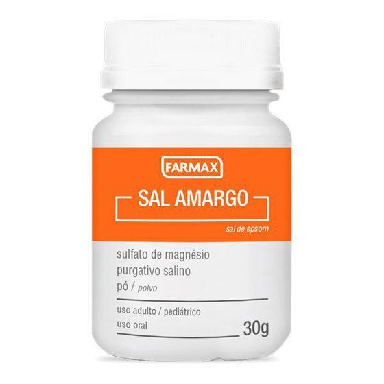 Sal Amargo Farmax Caixa com 30G de Pó para Solução de Uso Oral