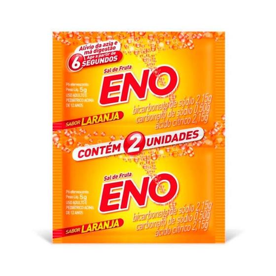 Imagem de Sal de Fruta Eno 2 Envelopes Sabor Laranja 5g