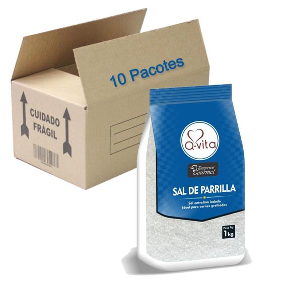 Imagem de Sal De Parrilla Q-Vita 1Kg (10 Pacotes)