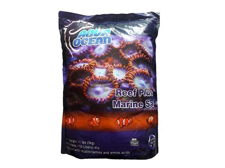 Imagem de Sal Marinho Aqua Ocean Plus Reef 5Kg Livre De Nitrato