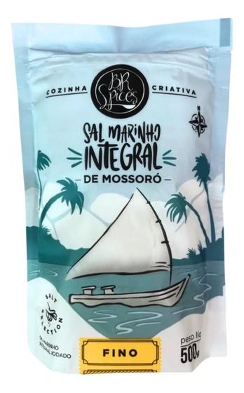 Imagem de Sal Marinho Integral De Mossoró 500g - Br Spices