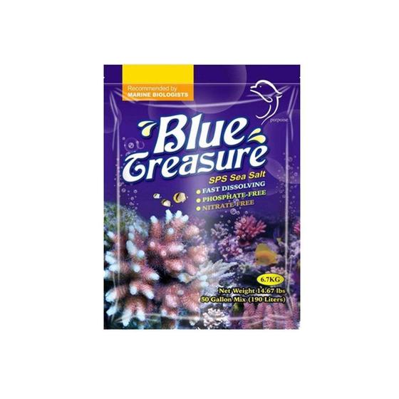 Imagem de Sal Para Corais Blue Treasure SPS Salt 6,7kg Aquário Marinho