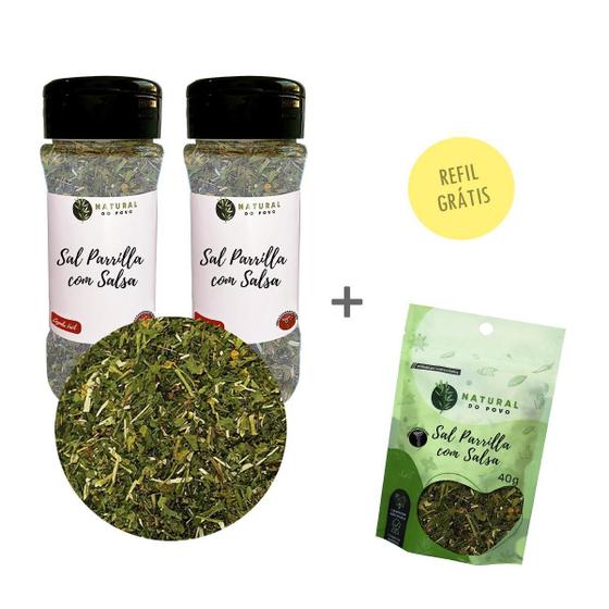 Imagem de Sal Parrilla Com Salsa Kit 2 Pote Com Dosador + Refil 25G