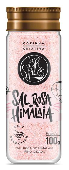 Imagem de Sal Rosa do Himalaia Fino BR Spices Vidro 100G