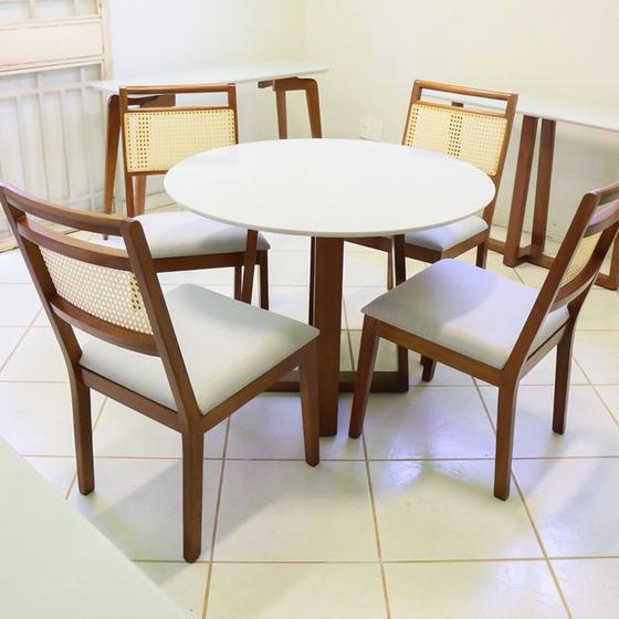 Imagem de Sala de Jantar Completa com 4 Cadeiras 1,0m - Atlas Luna - Art Salas