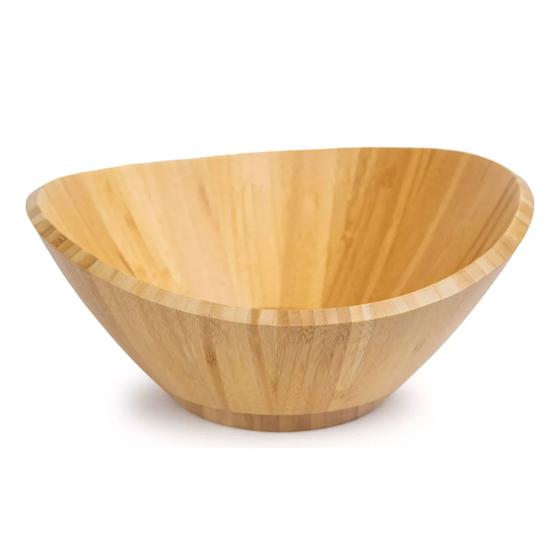 Imagem de Saladeira Bowl De Bambu 30 Cm Tigela Para Salada Mori