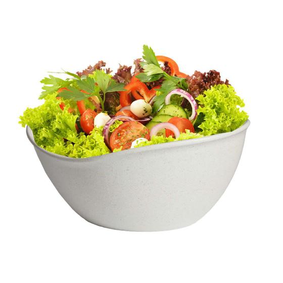 Imagem de Saladeira bowl oval design bege marfim tigela salada pipoca