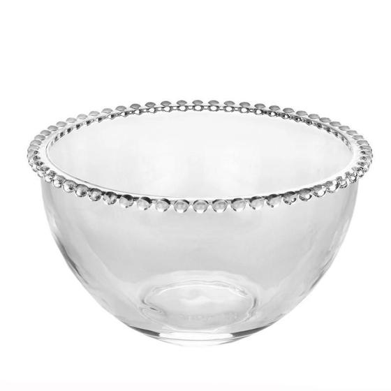 Imagem de Saladeira Cristal Pearl Bolinhas Wolff 21X12Cm