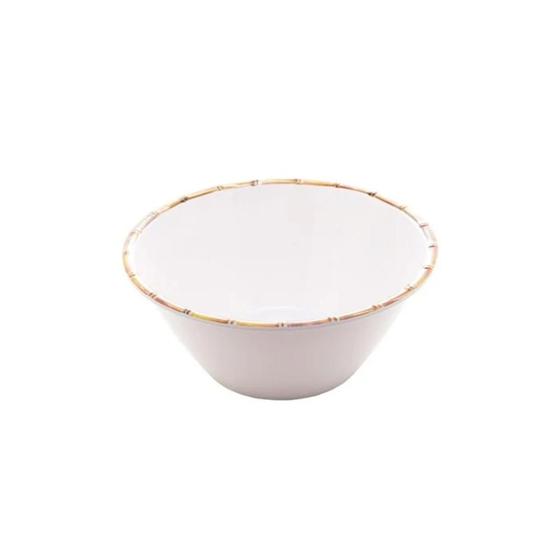 Imagem de Saladeira De Melamina Bambu Branco 25CMX12CM - Wolff