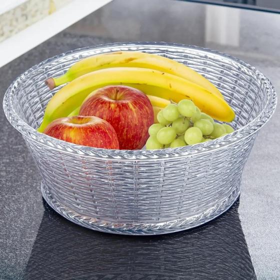 Imagem de Saladeira Fruteira Acrílico 25cm - Keita K13 Transparente