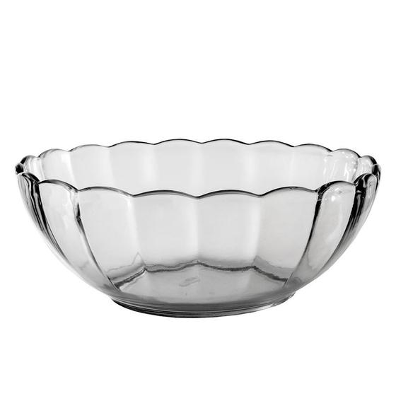 Imagem de Saladeira Fruteira Bowl Tigela Vidro Transparente 1600Ml