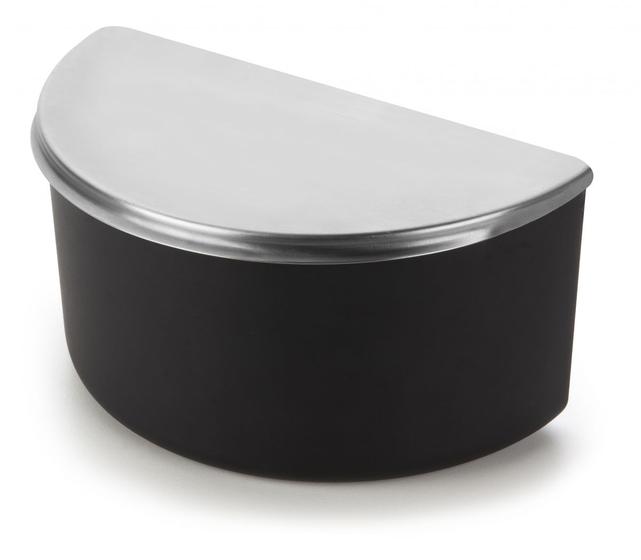 Imagem de Saleiro pop preto 1kg tampa aço inox forma 800930/p