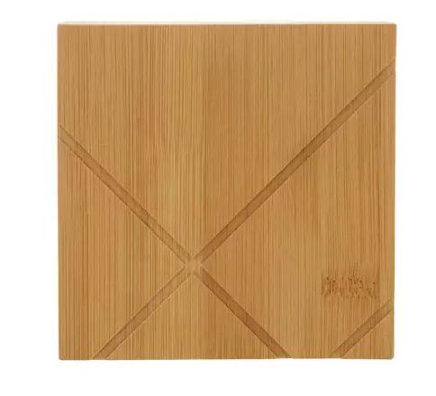 Imagem de Saleiro Quadrado Bambu C/Tampa 13Cm X 13Cm X 7Cm - LYOR