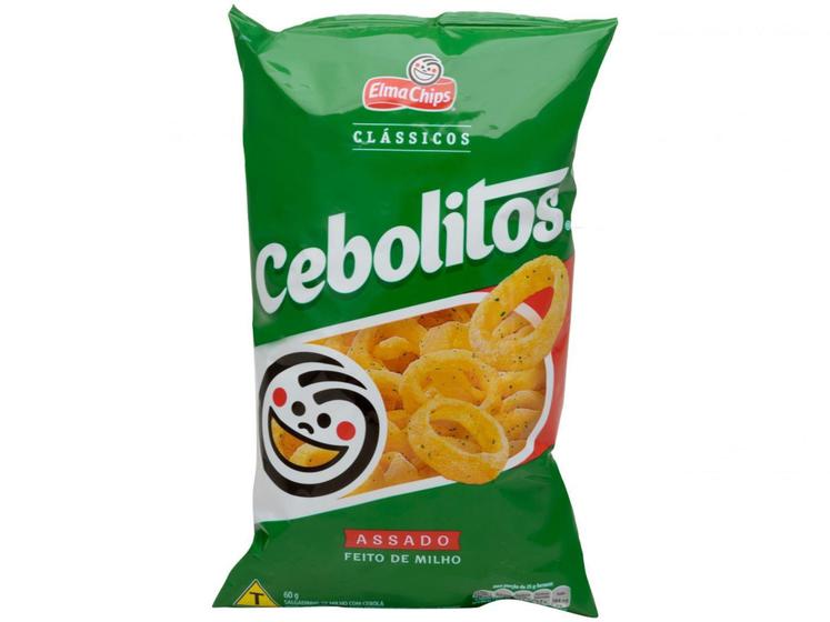 Salgadinho Assado Cebola 60g - Cebolitos Elma Chips Menor preço em Salgadinho Assado Cebola 60g - Cebolitos Elma Chips